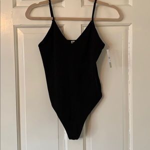 Two New W/Tags Nordstrom Black and Grey Bodysuits